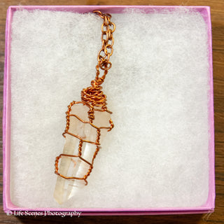 Clear Quartz & Copper Necklace