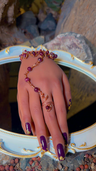 Garnet Hand-Chain