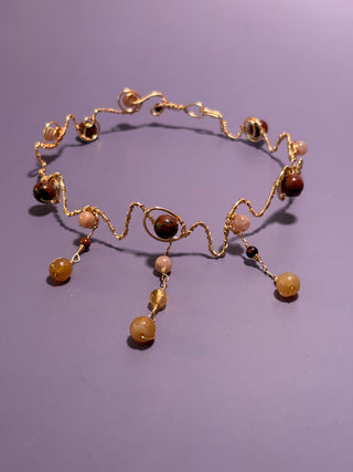 Earth Goddess Choker Necklace & Earrings Set