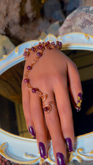 Garnet Hand-Chain