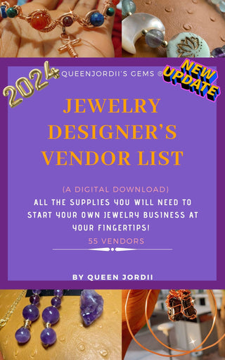 JEWELRY DESIGNER'S VENDOR LIST