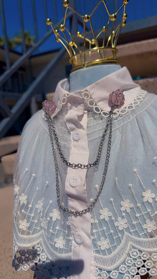 Rose Quartz Collar Chain