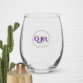 Stemless wine glass