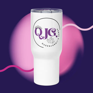 Travel mug with a handle