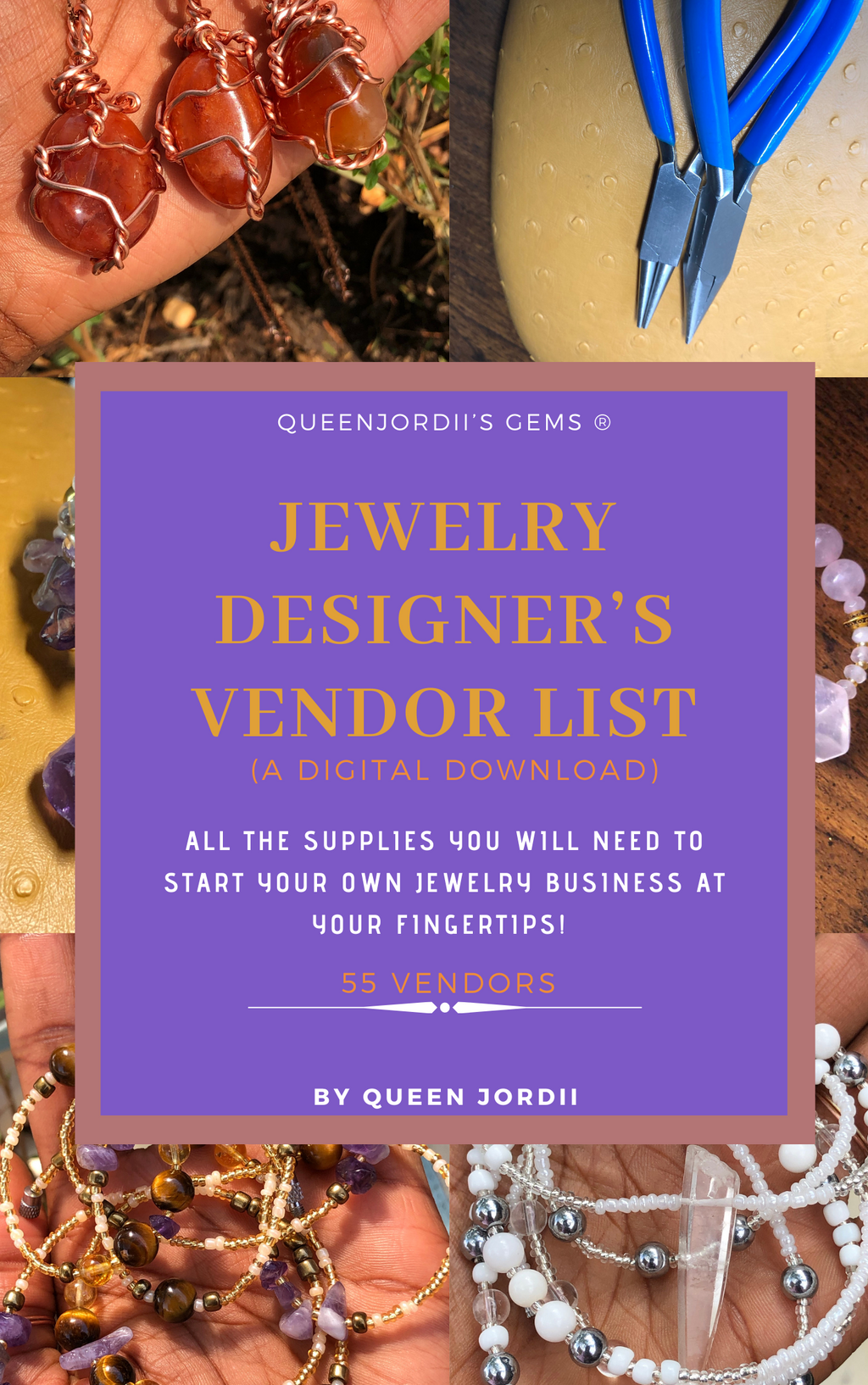 JEWELRY DESIGNER'S VENDOR'S LIST