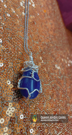 Blue Onyx Necklace