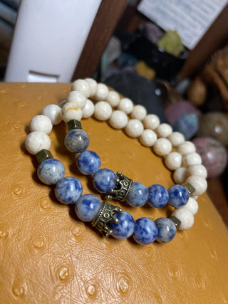 Denim Lapis & Riverstone Jasper King’s Bracelet