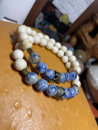 Denim Lapis & Riverstone Jasper King’s Bracelet