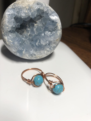 Turquoise & Copper Ring