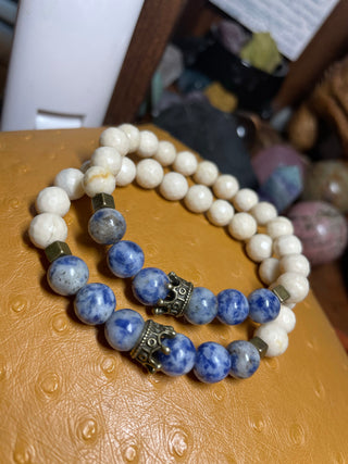 Denim Lapis & Riverstone Jasper King’s Bracelet