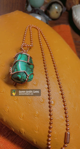 Malachite & Copper Choker Necklace